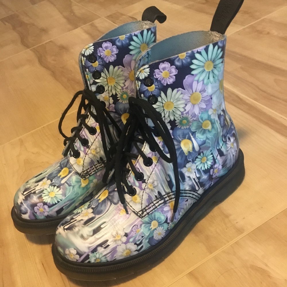 Dr. Martens RARE floral drip 1460 Pascal Boots